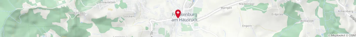 Map representation of the location for Apotheke Zum guten Hirten in 4873 Frankenburg